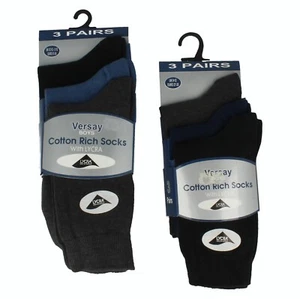 Boys Versay Cotton Rich School Socks VSB218 - Picture 1 of 17