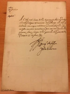 Lettera firmata da Antonio Fernandez de Cordoba Duca di Sessa - Picture 1 of 1