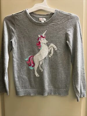 Children’s Place Girl’s Unicorn Sweater size 10/12 Large - Image 1 of 4