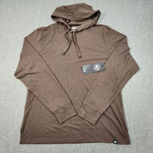 '47 Brand Mens L Hooded Long Sleeve Shirt Brown - Picture 1 of 8
