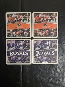 Philadelphia Flyers Reading Royals Alumni Coaster Set Of 4 Briere/Gaudreau - Picture 1 of 16