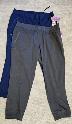 Lote de 2 Pantalones Exfoliantes Dante 9301 AZUL MARINO Peltre Nuevo con Etiquetas 2X Manos Curativas Foto 1 de 4