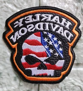 Skull patches for Harley lovers. They are for sewing on a jacket. free Shipping - Picture 1 of 4