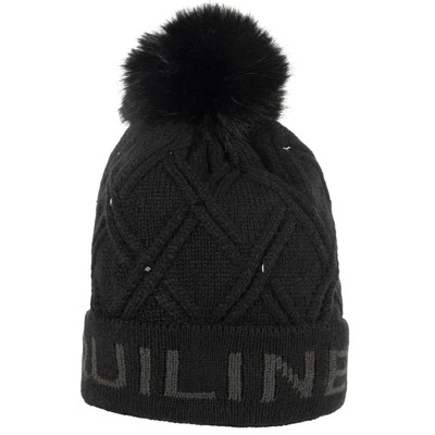 Equiline Schwarz Onesize Mütze Damen Gajunep HW 2024 Bommelmütze - Bild 1 von 3