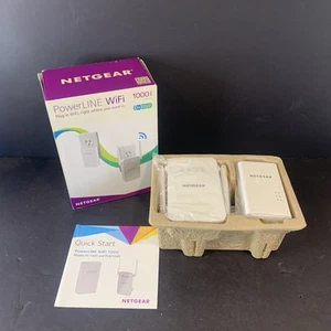 NETGEAR Powerline WiFi PLW1000-100NAS 1000 Mbps Wi-Fi New Open Box - Picture 1 of 15