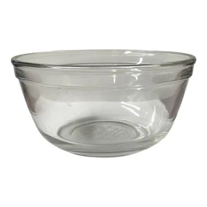 Anchor Ovenware Mixing Bowl 1.5 Quart Clear Glass W/Scratches Oven Microwave USA - Picture 1 of 3