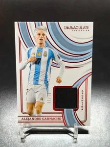 2024-25 Panini Immaculate Soccer Argentina ALEJANDRO GARNACHO RELIC CARD 1/10 - Picture 1 of 2