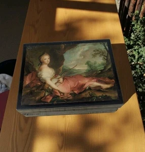 WOW! Seltenes Porträt Maria Adelaide von Frankreich REUGE SPIELUHR Arzt Schiwago  - Bild 1 von 5