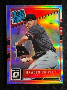 2017 Panini Optic Rated Rookie Braden Shipley #50 Arizona Diamondbacks - Picture 1 of 2