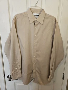 Camisa Cremieux Para Hombre Calce Ajustado 100% Algodón Pima, Sin Planchar, Talla 16 1/2, 35 NUEVA SIN ETIQUETAS - Imagen 1 de 6