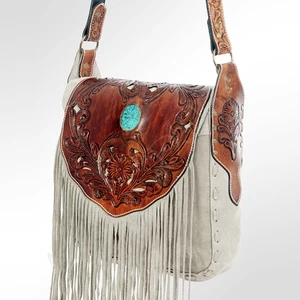 AD American Darling Crossbody Hand Tooled Genuine Leather Western Women Bag - Imagen 1 de 6