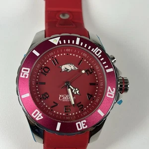 Arkansas Razorbacks "KYBOE!  The College Watch Company Men's New Batteries 48mm - Picture 1 of 6