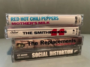 Red Hot Chili Peppers Social Distortion The Replacements Smithereens Cassettes - Picture 1 of 3