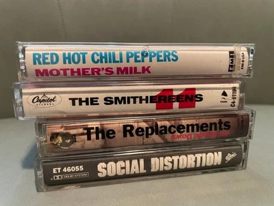 Red Hot Chili Peppers Social Distortion The Replacements Smithereens Cassettes - Image 1 of 3