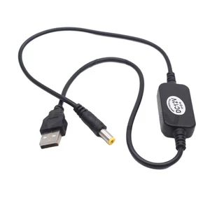 Power Cable Boost 12V USB to DC 5.5 x 2.5mm Charge Power Cable for Monitor - Picture 1 of 3