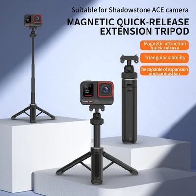 Camera Mini Tripod Selfie Stick Extendable Portable Stand For DJI Insta360 GoPro - Image 1 of 4