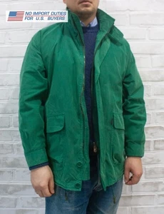Mens Paul Shark Yachting Foldable Green Zip Jacket Size M Parka Cotton Blend - Picture 1 of 20