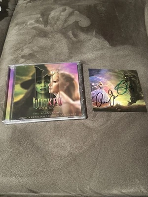 Wicked: For Good The Soundtrack CD signed insert  w/ Full Signature - Image 1 of 4