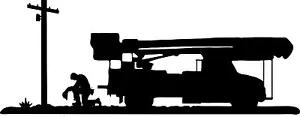 Lineman Electrician Wireman Praying Car Boom Truck Window Vinyl Decal Sticker - Bild 1 von 2