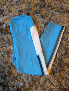 Victoria's Secret PINK Ultimate Blue High Waist 7/8 Leggings Mesh M NWOT - Picture 1 of 5