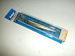 Vintage 1984 Copyright Rebel 4-1/2" Straight Fastrac Black & Chrome Lure - NOS - Picture 1 of 3
