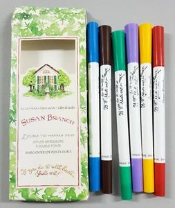 Susan Branch 6 Doppelspitze Farbe Marker Stifte Handwerk Stanzen - Bild 1 von 7