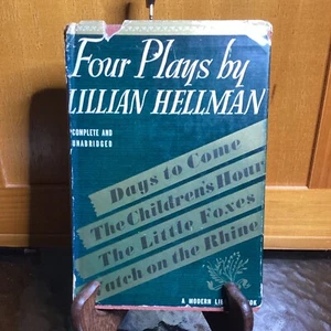 Four Plays by Lillian Hellman #223 Modern Library 1942 Edition Hardcover w/ DJ - Picture 1 of 8