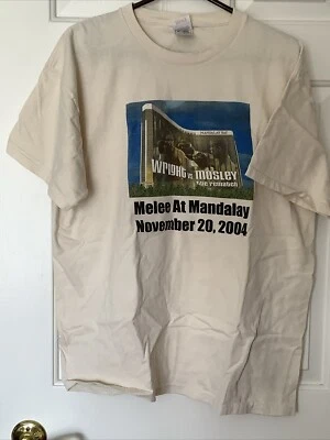 Genuine Winky Wright vs Shane Mosley Boxing Tee Mandalay Bay Las Vegas Size XL - Image 1 of 4