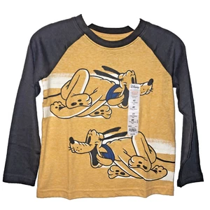 NWT 3T Disney Pluto Jumping Beans Long-sleeved Raglan Tee Shirt New - Picture 1 of 4