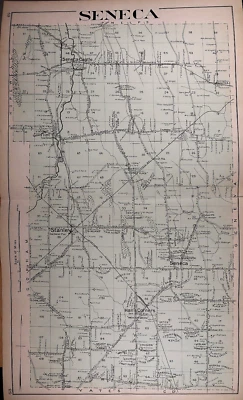 Mapa 1904 ~ SENECA Twp., ONTARIO Co., NUEVA YORK ~ (18x34)-#11 Foto 1 de 3