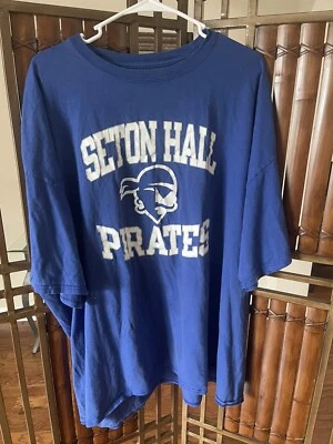 Seton Hall Pirates Champion Graphic Print T Shirt Men’s Large Blue Cotton XXXL - Image 1 of 4