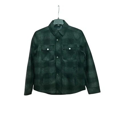 New Pendelton Wool Blend Charcoal Shirt Jacket Size Medium - Image 1 of 4