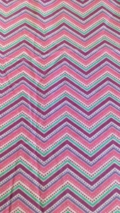 Joann Snuggle Flannel 2-1/3 yards by 44 inches Pink/Lavender/Green Chevron - Picture 1 of 3