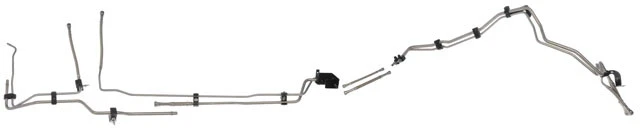 SILVERADO 2500 HD 3500 EXT CAB FRONT STAINLESS STEEL FUEL LINE KIT DIESEL 919843 - Image 1 of 1