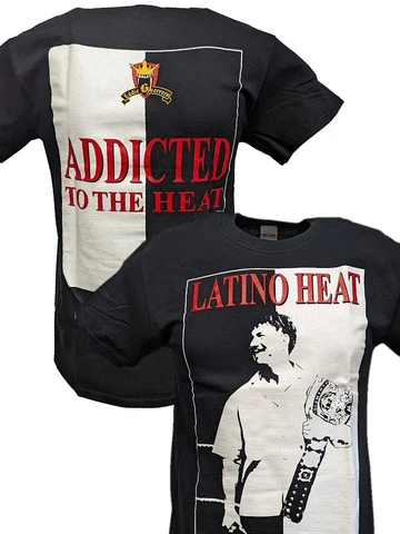 Eddie Guerrero Addicted to the Heat Championship Belt Mens Black T-shirt Cover