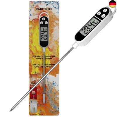 MARKE BMUT 1x Küchenthermometer (digital) für Essen & Getränke (-50°C bis +300°C) BMUT