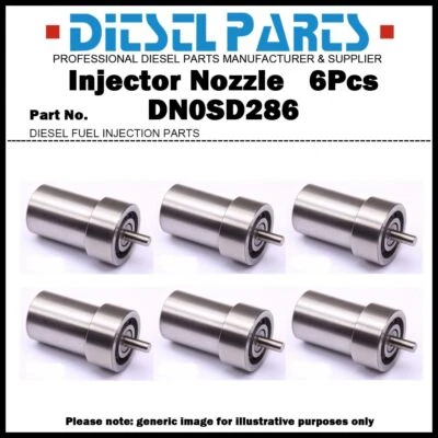 6 件柴油喷射器喷嘴 DNOSD286 DN0SD286 适用于宝马 E28 E30 E34 324D 524TD — 第 1/3 张图片