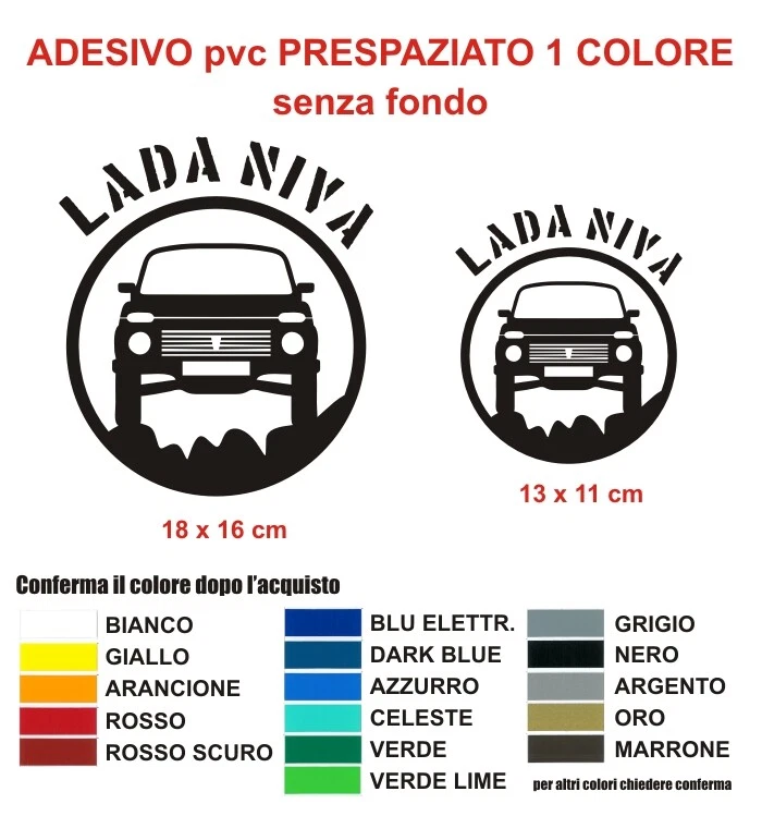 Adesivi Lada Niva Stickers Decals auto 4x4 offroad car fuoristrada russia 2 pz - Imagen 1 de 1