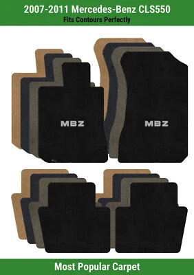 Alfombrillas delanteras y traseras Lloyd Ultimat para Mercedes-Benz CLS550 '07-11 con apliques MBZ Foto 1 de 4