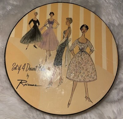 "Juego de 4 platos de postre Rosanna de moda de 8,5"" con caja" Foto 1 de 4