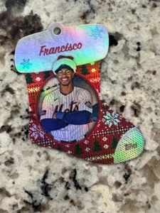 2024 TOPPS HOLIDAY TIN EXCLUSIVE DIE CUT ORNAMENT NEW YORK METS FRANCISCO LINDOR - Picture 1 of 1