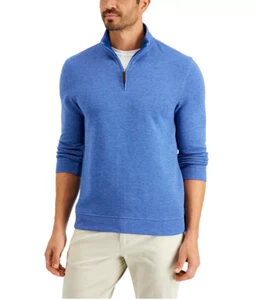 Pullover laser blu da uomo Birdseye quarto cerniera taglia S 1173 - Foto 1 di 1