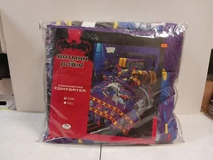 Batimóvil de villanos edredón tamaño doble Batman & Robin 1996 vintage Mr. Freeze - Imagen 1 de 2