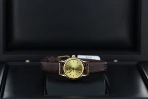 Seiko Gold Tone Champagne Stick Dial Quartz Cocktail 20mm Ladies Watch - Picture 1 of 2