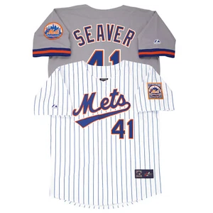 Tom Seaver 1993-1994 New York Mets Cooperstown Home Away Throwback Trikot - Bild 1 von 10
