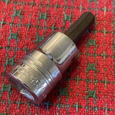 Vintage Armstrong 5/16" Hex Allen Socket 1/2" Drive USA 🇺🇸.  NOS - Image 1 of 4
