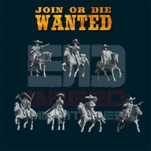 Mexican Outlaw Riders - Wild Old West - 28mm oder 32mm - Cowboy - Zellstoff - montiert - Bild 1 von 1