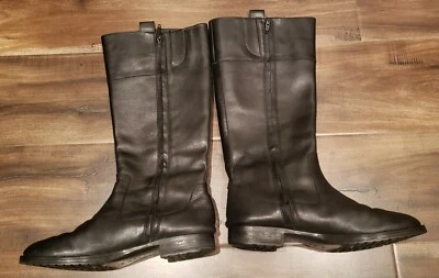 Ralph Lauren Stara Womens Over The Knee Block Heel Leather Boots Black 6.5 - Image 1 of 4