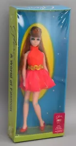 Muñeca Glori Dawn 1969 vintage Topper Toys vestido naranja neón años 70 Hong Kong - Imagen 1 de 18