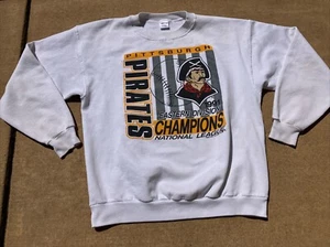 Vintage 1991 Pittsburgh Pirates Eastern Division Crewneck Size Xl White - Picture 1 of 8